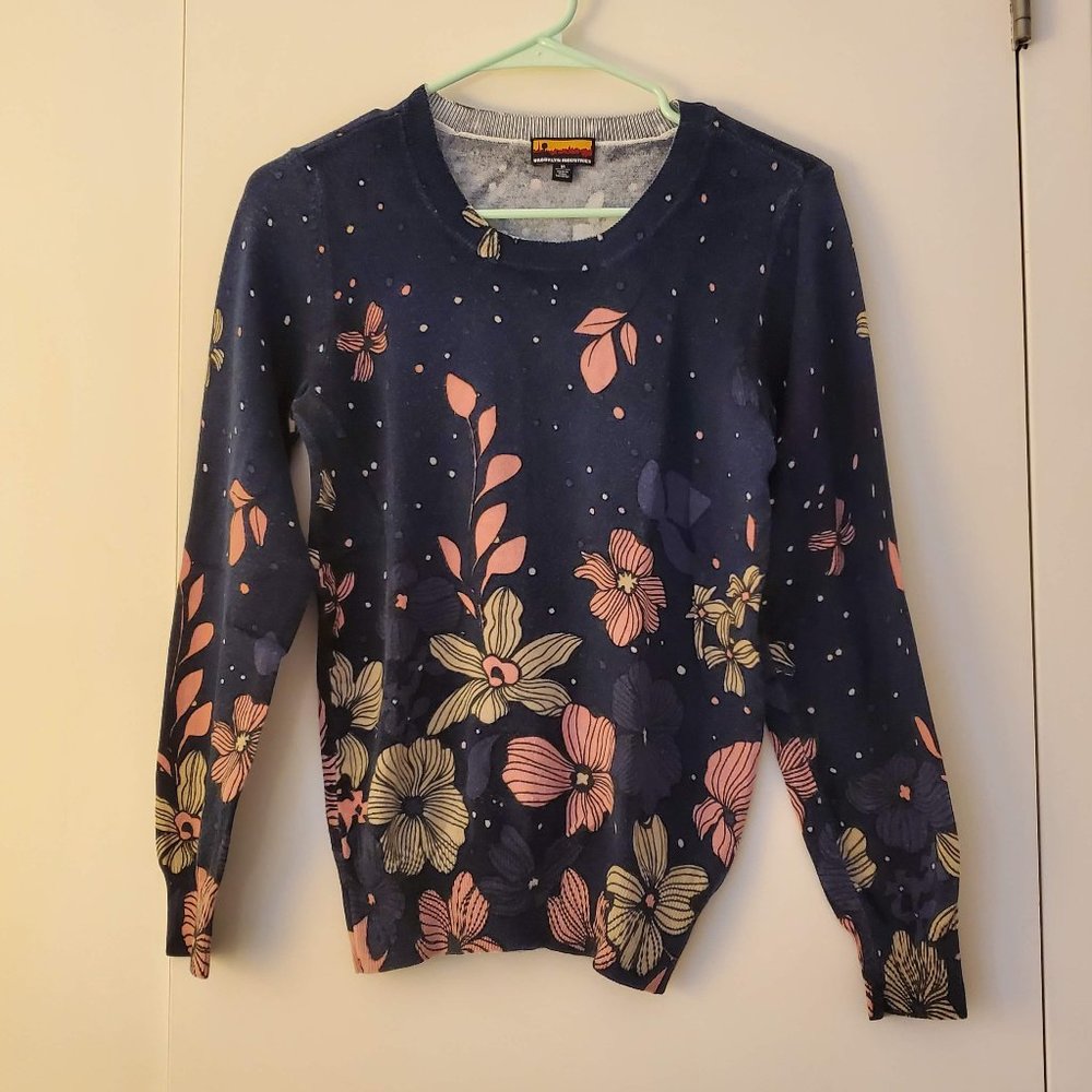 Brooklyn Industries Floral Sweater - Size M